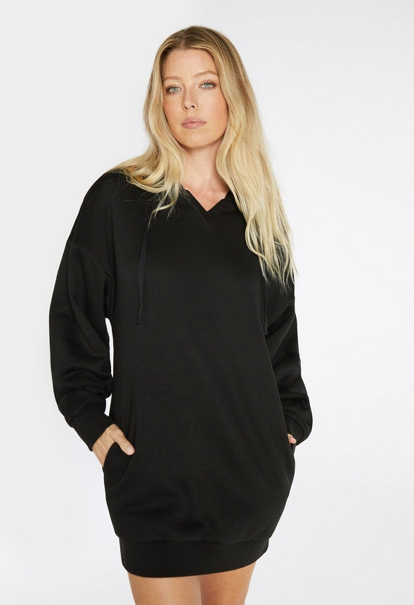 Sweatshirt Dress Black