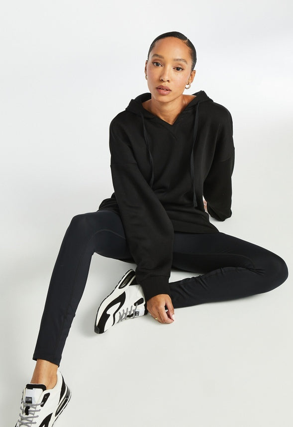 Sweatshirt Dress Black