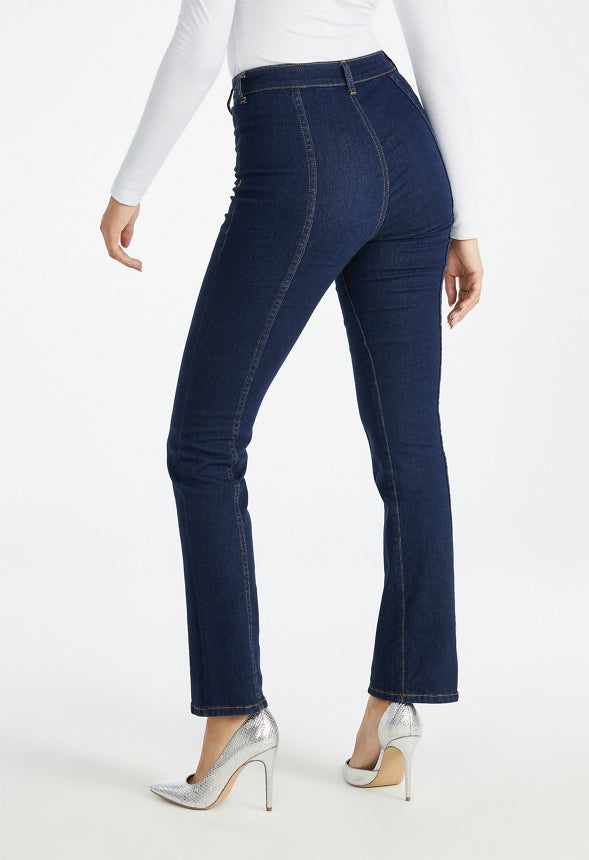 Shay Booty Sculptor Moto Bootcut Jeans Storm