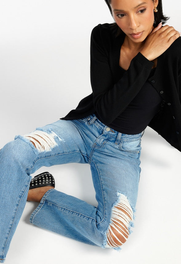 Ali High Rise Bootcut Jeans Hooked
