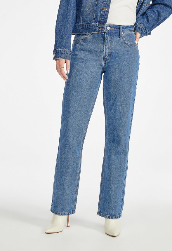 Ali High Rise Bootcut Jeans Dark Vintage Blue