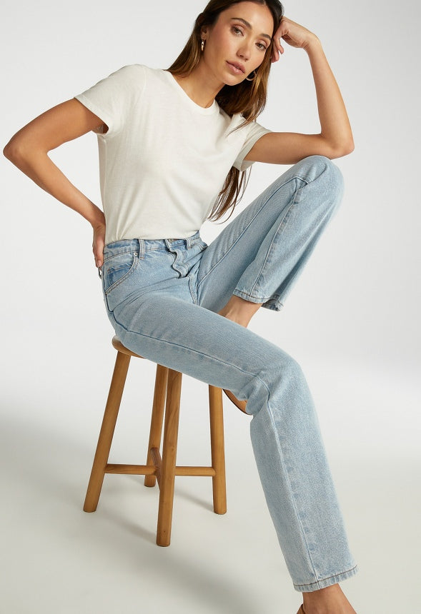High Rise Bootcut Jeans Water