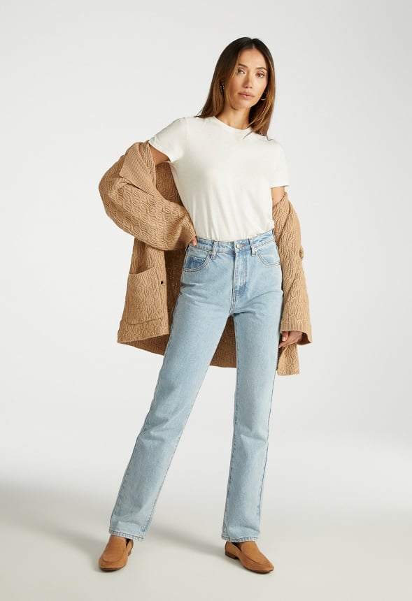 High Rise Bootcut Jeans Water