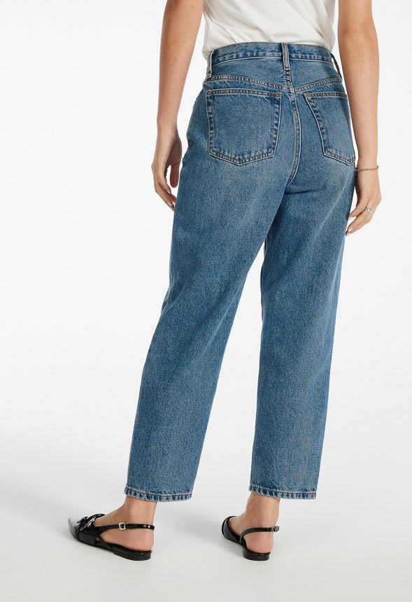Noah High Rise Ankle Barrel Leg Jeans Frequency