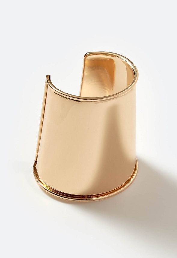 Liv Statement Smooth Metal Cuff Gold