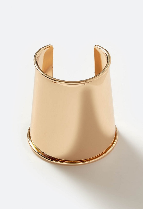 Liv Statement Smooth Metal Cuff Gold