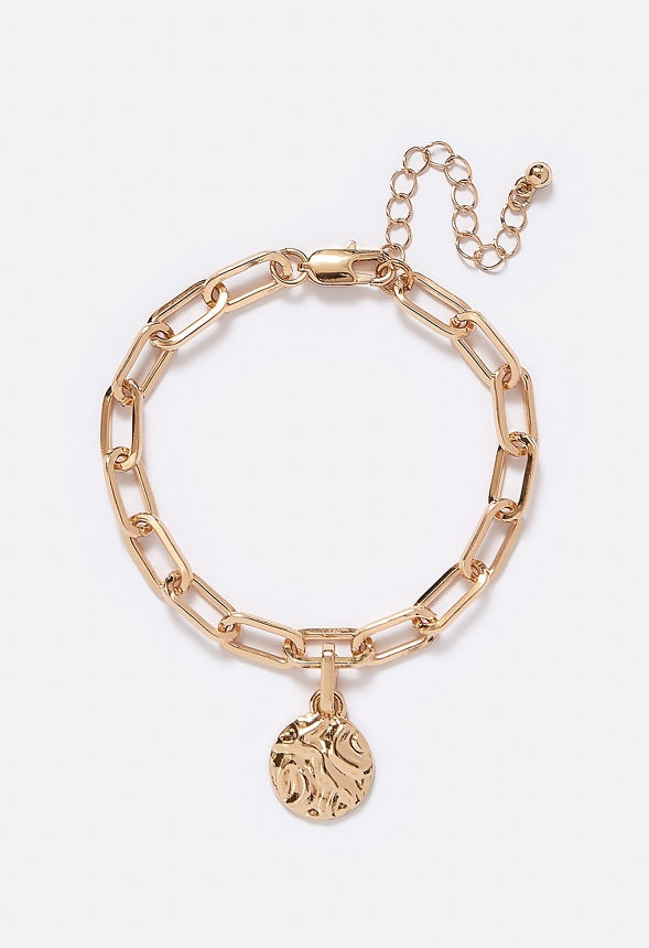 Ines Chain Bracelet With Interchangeable Charm Gold