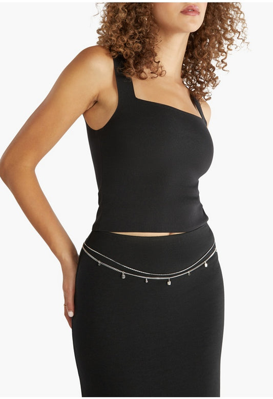 Maya Crystal Belly Chain Clear/Silver