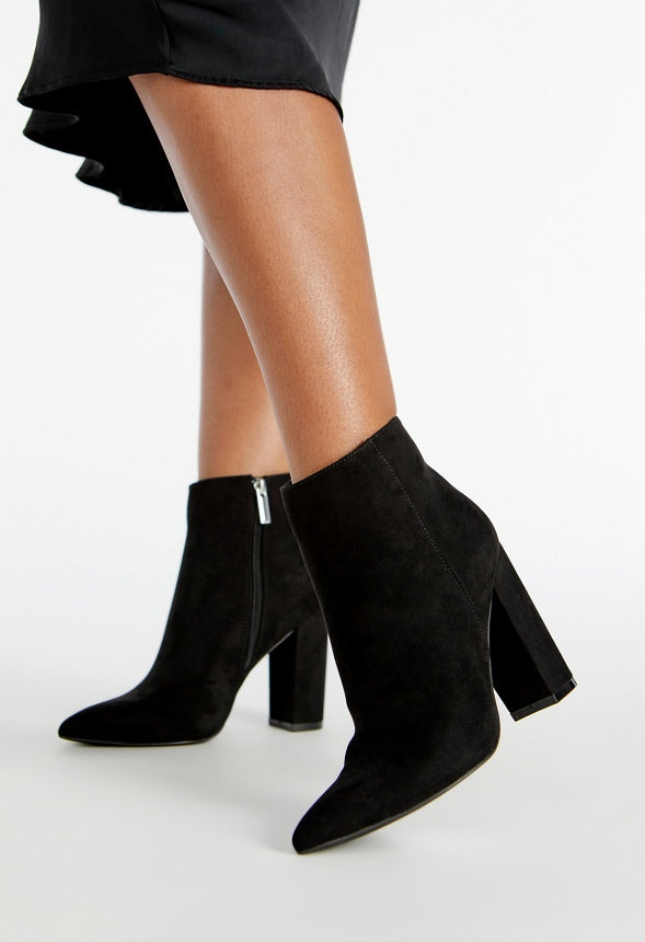 Rosamund Block Heeled Bootie Black