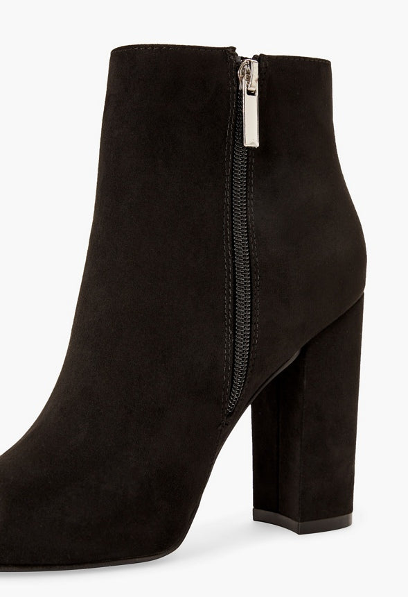Rosamund Block Heeled Bootie Black