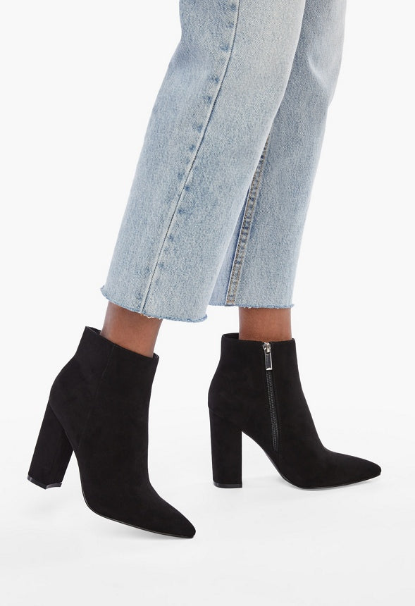 Rosamund Block Heeled Bootie Black