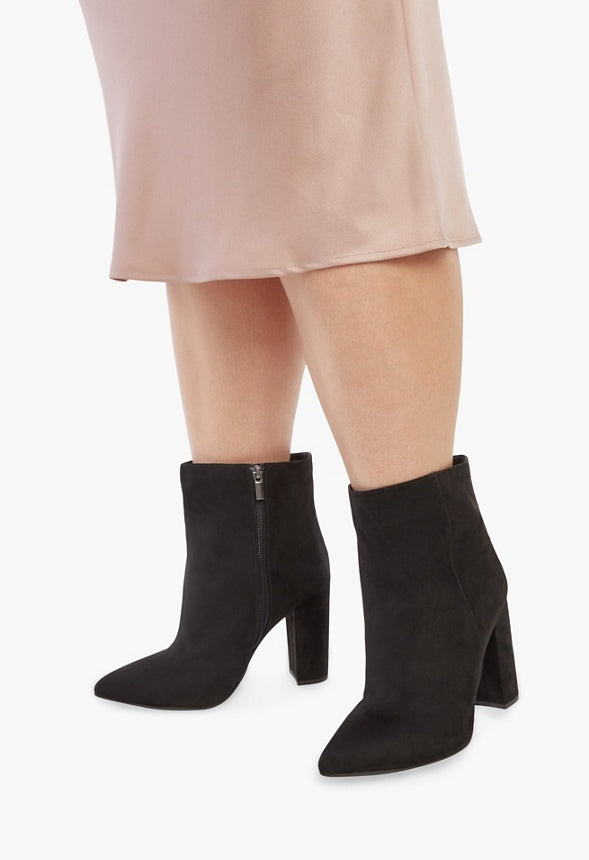 Rosamund Block Heeled Bootie Black