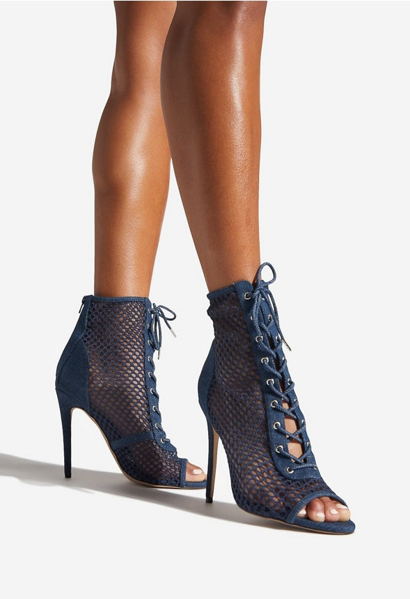 CAEDANCE PEEP TOE BOOTIE Denim