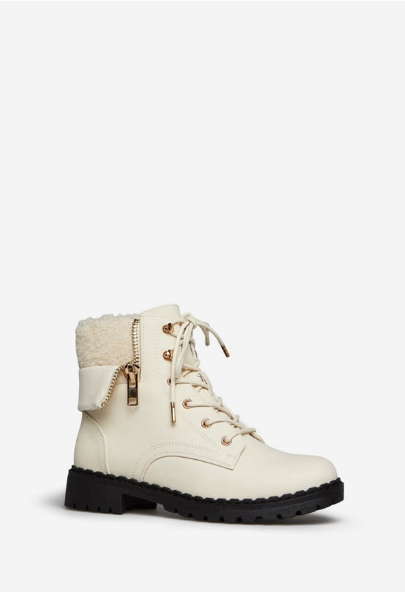 ILLONA FOLDOVER BOOTIE White