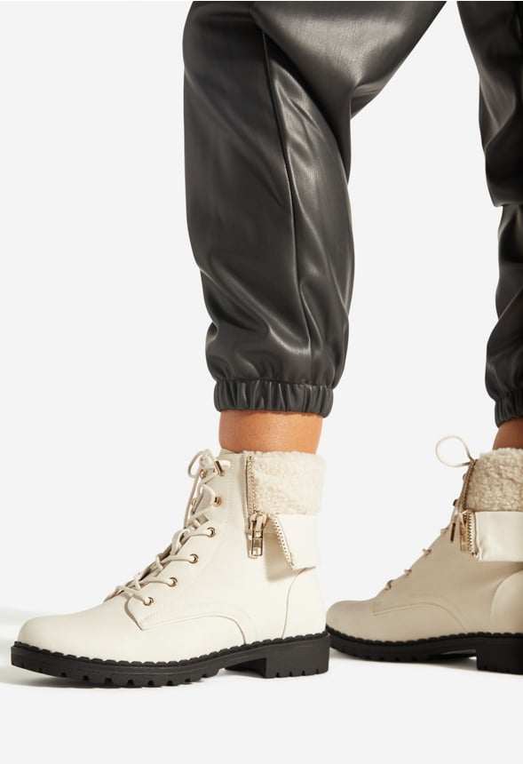 ILLONA FOLDOVER BOOTIE White