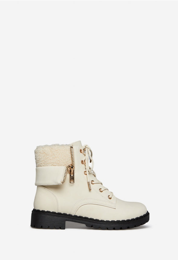 ILLONA FOLDOVER BOOTIE White