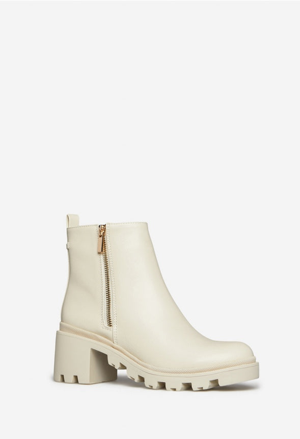 DANILYN LUG SOLE BOOTIE Bone