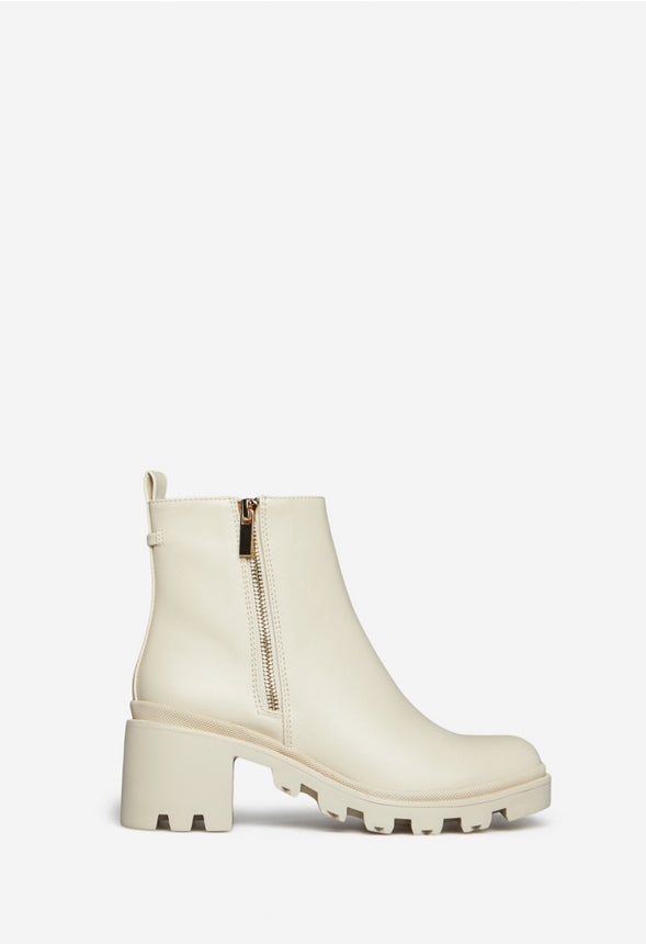 DANILYN LUG SOLE BOOTIE Bone
