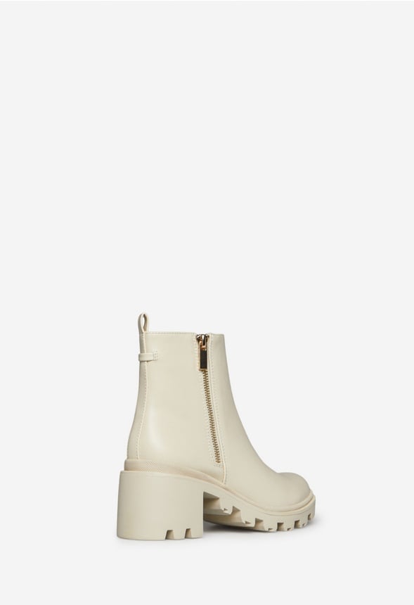DANILYN LUG SOLE BOOTIE Bone