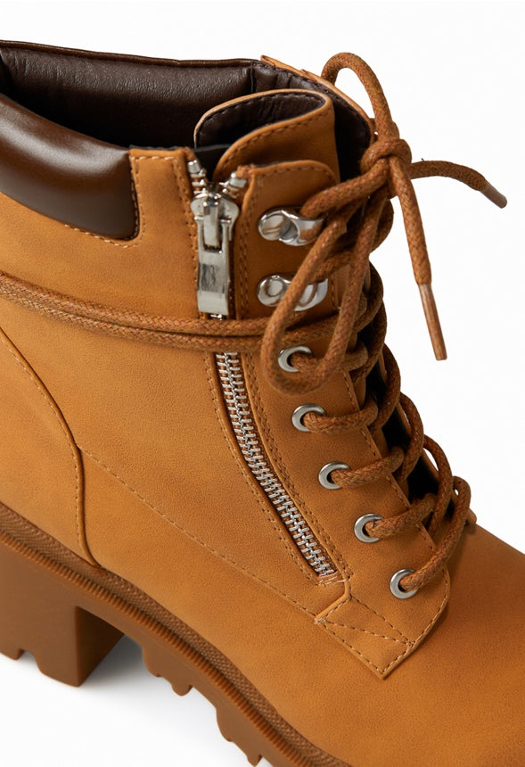 SEBBE LUG SOLE BOOTIE Camel