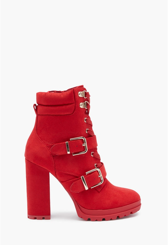 ANALISA BLOCK HEEL BOOTIE Chili Pepper