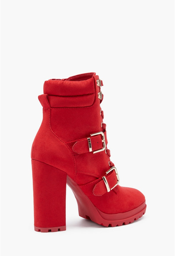 ANALISA BLOCK HEEL BOOTIE Chili Pepper