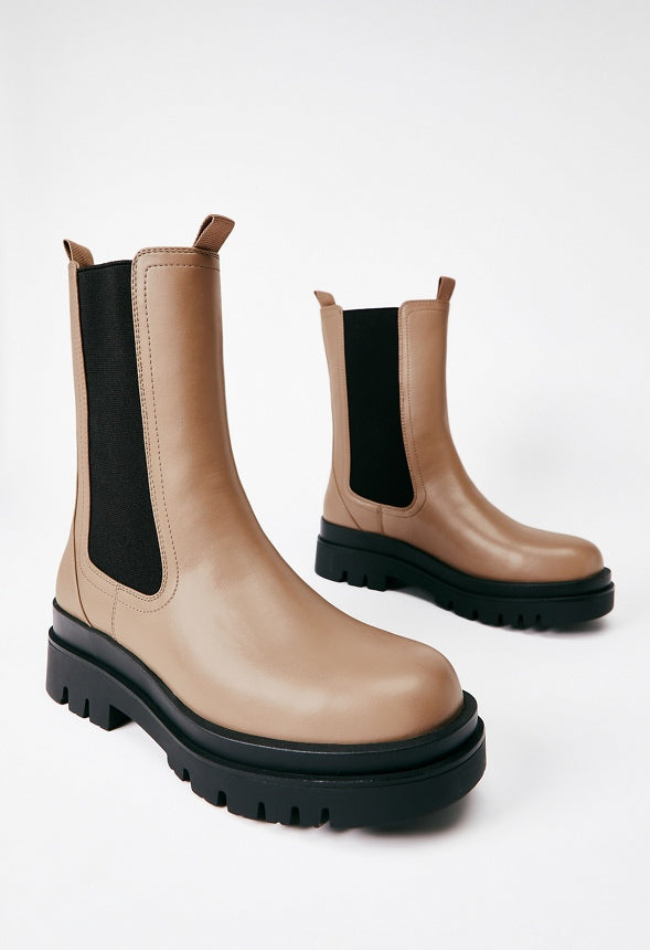 Candide Platform Chelsea Boot Portabella