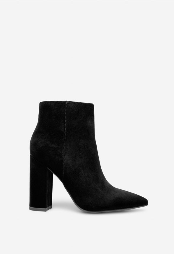 MINDA BLOCK HEEL BOOTIE Black