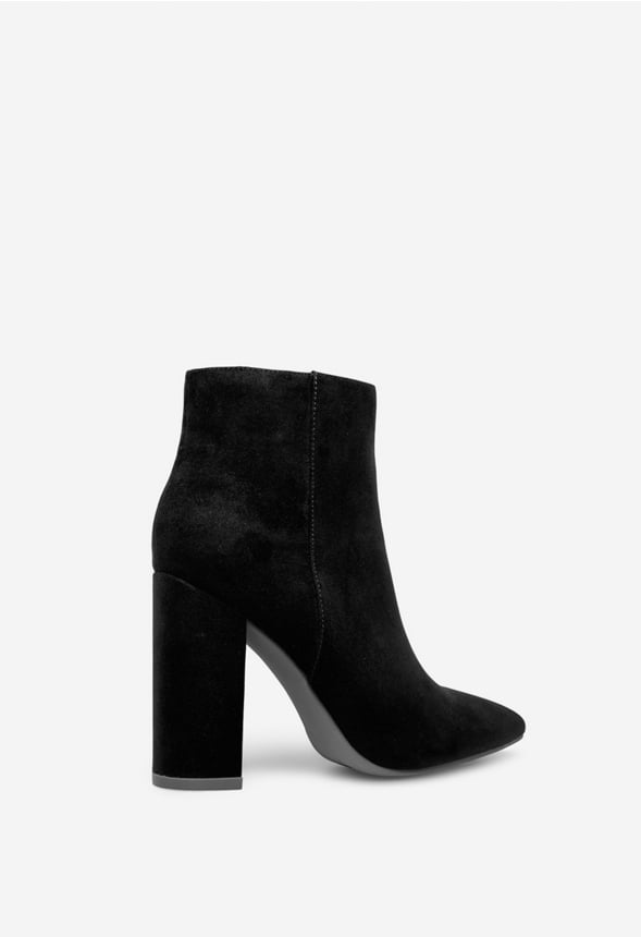 MINDA BLOCK HEEL BOOTIE Black