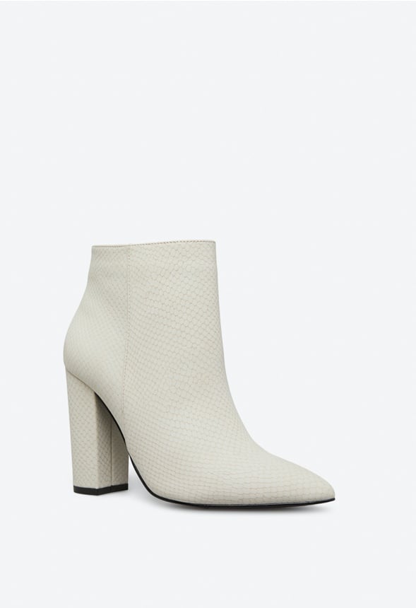 MINDA BLOCK HEEL BOOTIE Birch