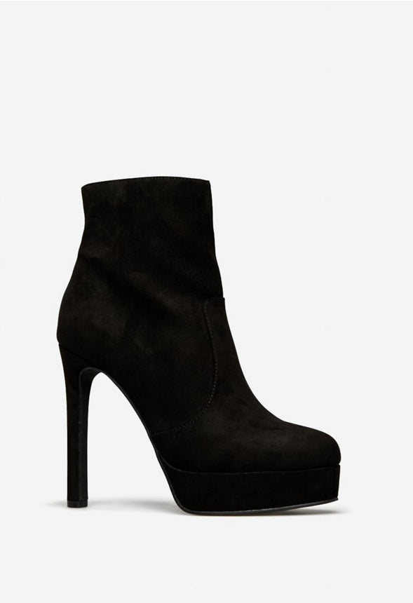NATASHIA PLATFORM BOOTIE Black