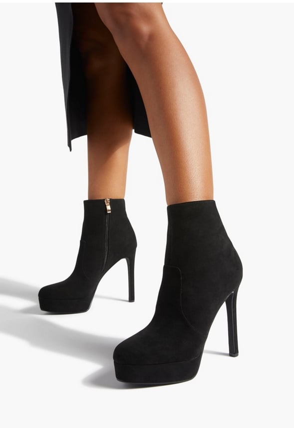 NATASHIA PLATFORM BOOTIE Black