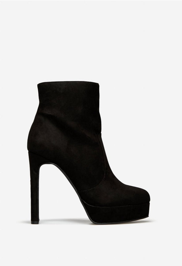 NATASHIA PLATFORM BOOTIE Black