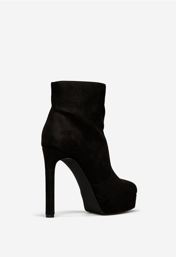NATASHIA PLATFORM BOOTIE Black