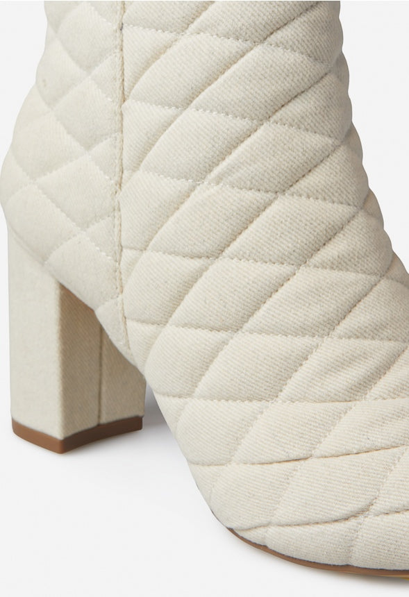 MAYSIE BLOCK HEEL BOOTIE Bone