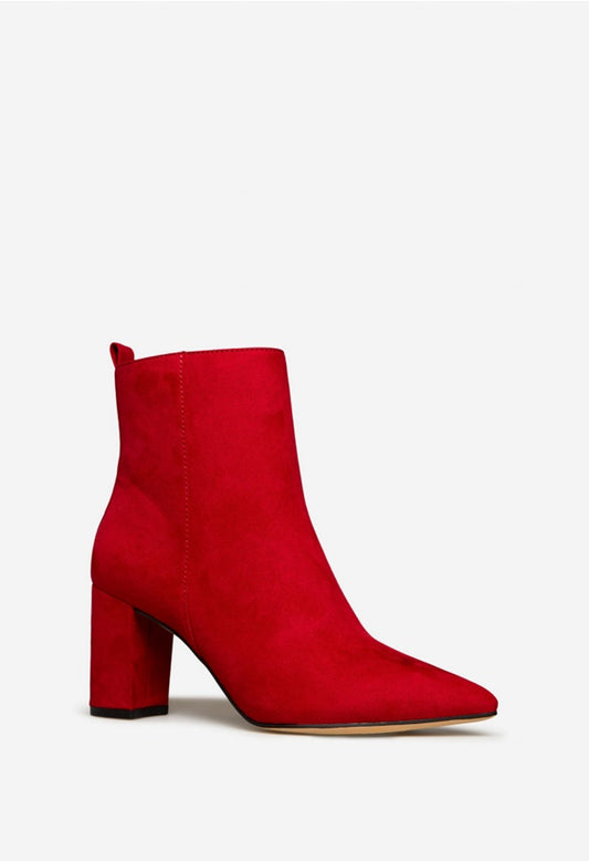 MAYSIE BLOCK HEEL BOOTIE Chili Pepper