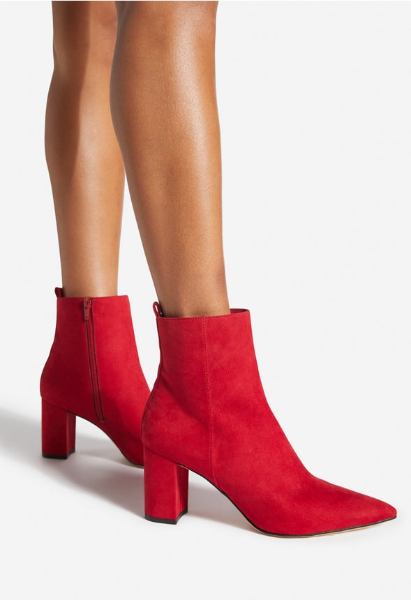 MAYSIE BLOCK HEEL BOOTIE Chili Pepper