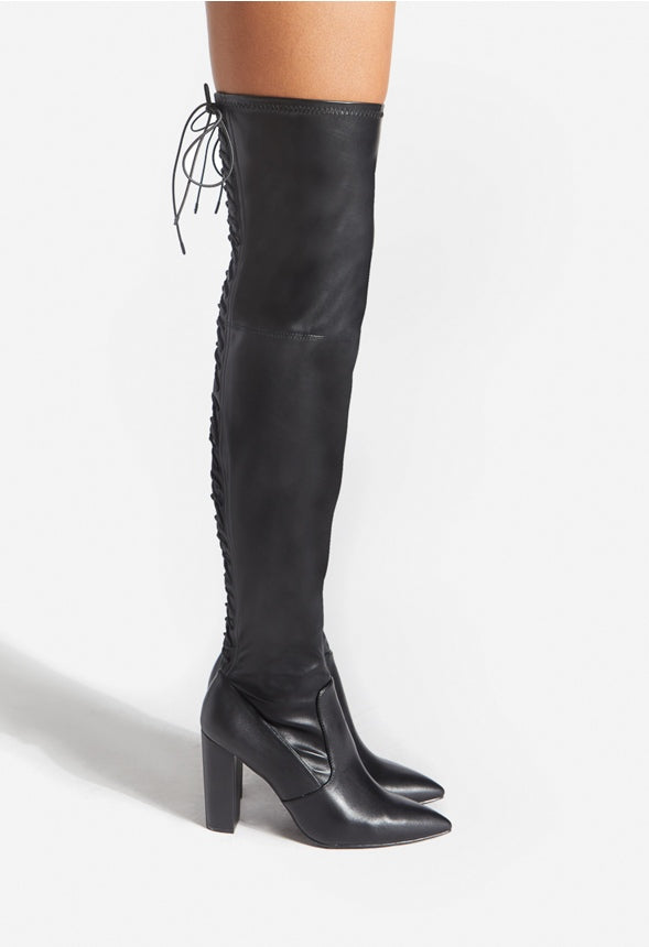 TAYSON HIGH BLOCK HEEL BOOT Black