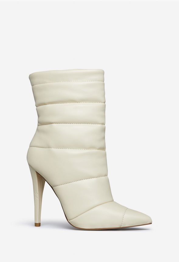 CHRYSES POINTED-TOE BOOTIE Bone