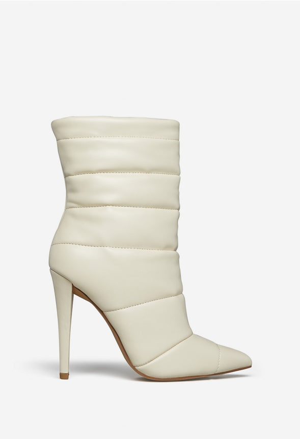 CHRYSES POINTED-TOE BOOTIE Bone