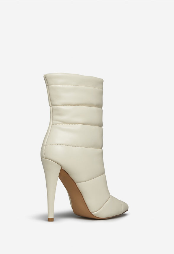 CHRYSES POINTED-TOE BOOTIE Bone