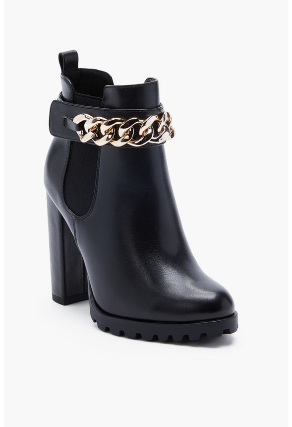 KALETHENE BLOCK HEEL BOOTIE Black Caviar