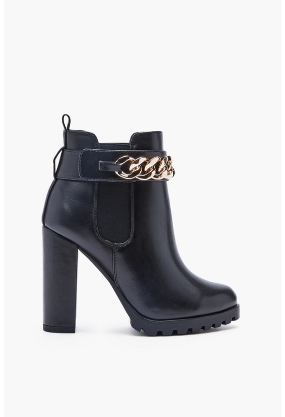 KALETHENE BLOCK HEEL BOOTIE Black Caviar