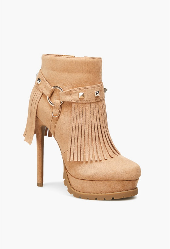 GWENNA STILETTO BOOTIE Lt Tan