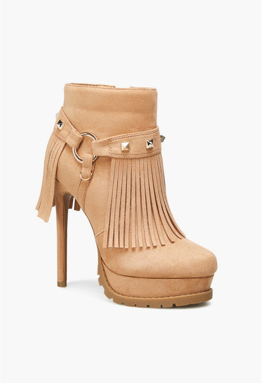 GWENNA STILETTO BOOTIE Lt Tan