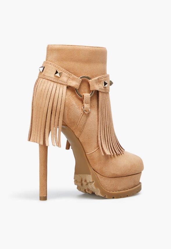 GWENNA STILETTO BOOTIE Lt Tan