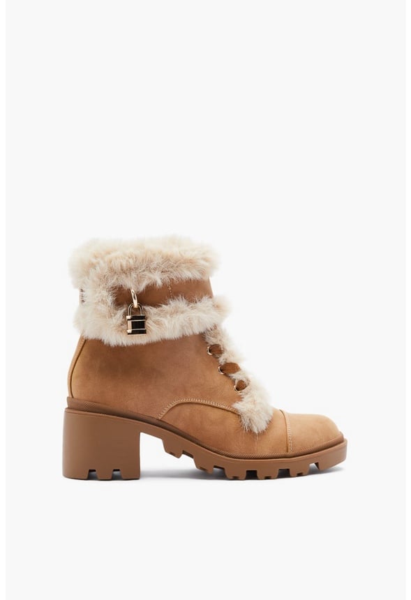 LAELA LUG SOLE BOOTIE Lt Tan