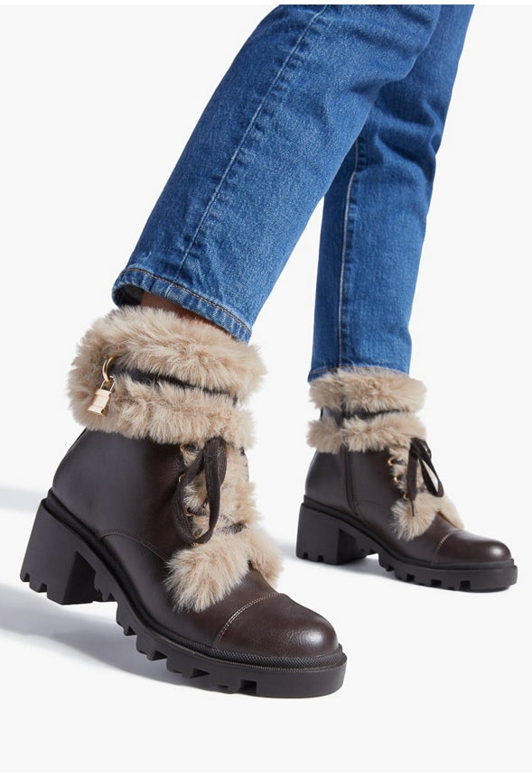 LAELA LUG SOLE BOOTIE Coffee