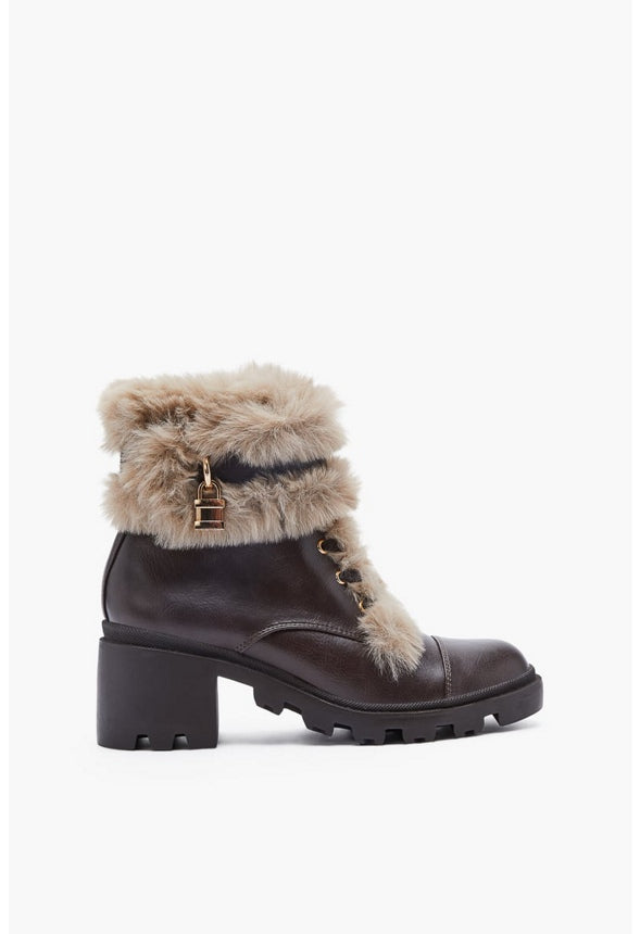 LAELA LUG SOLE BOOTIE Coffee