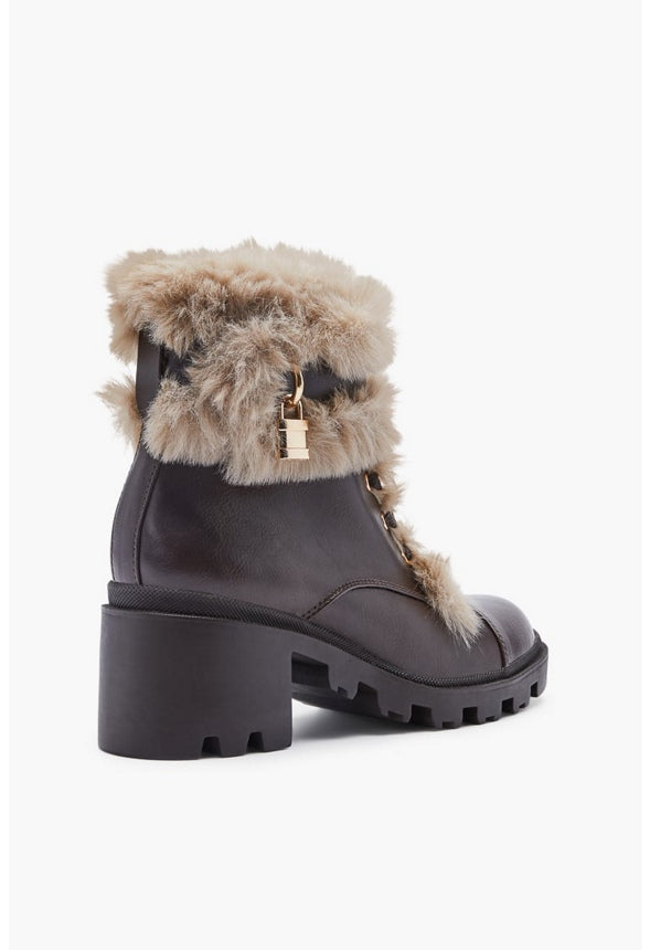 LAELA LUG SOLE BOOTIE Coffee